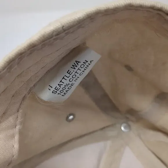 Skagway Alaska Strapback Hat Beige One Size Adjustable Embroidered - Picture 9 of 9